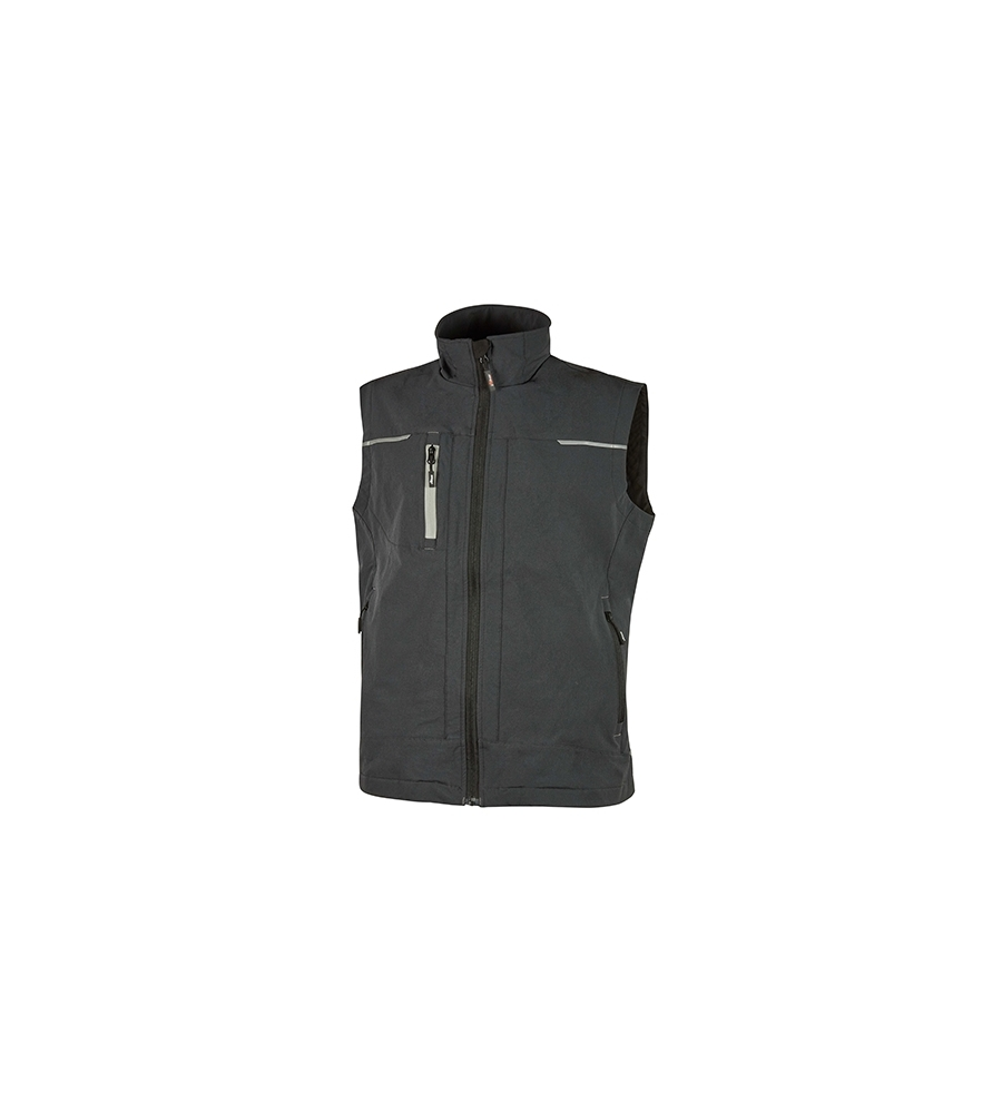 GILET DA LAVORO SATURN ASPHALT GREY U-POWER TAGLIA 2XL