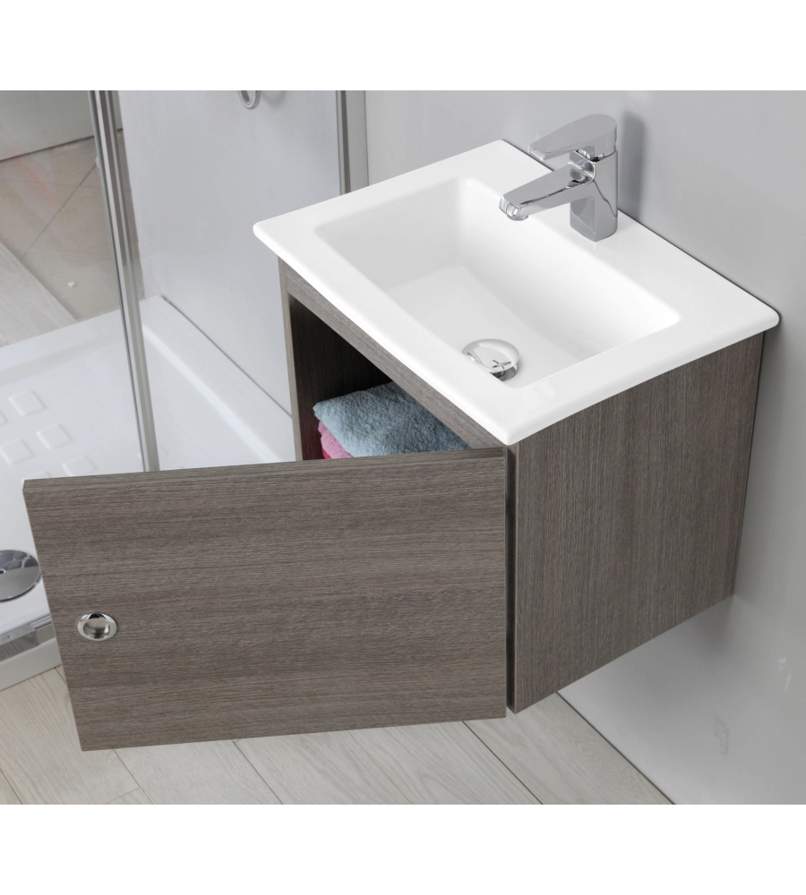 MOBILE BAGNO "PETIT" ROVERE SCURO, 50X36X42 CM