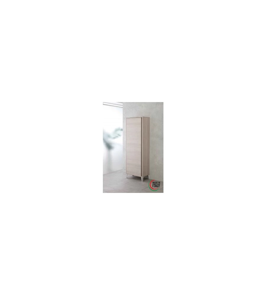 ARMADIO PORTASCOPE ROVERE CHIARO, 60X35X183CM