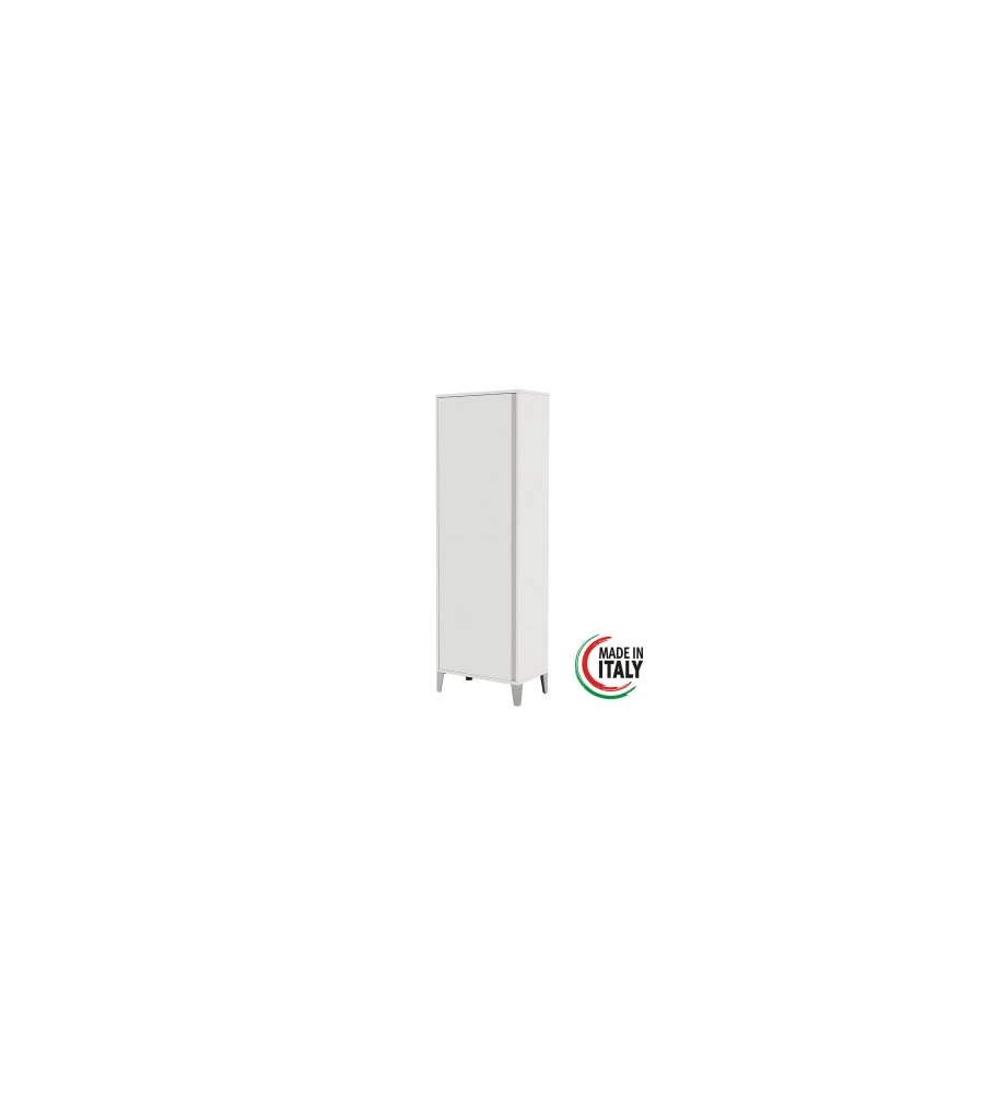 ARMADIO PORTASCOPE BIANCO, 60X35X183CM
