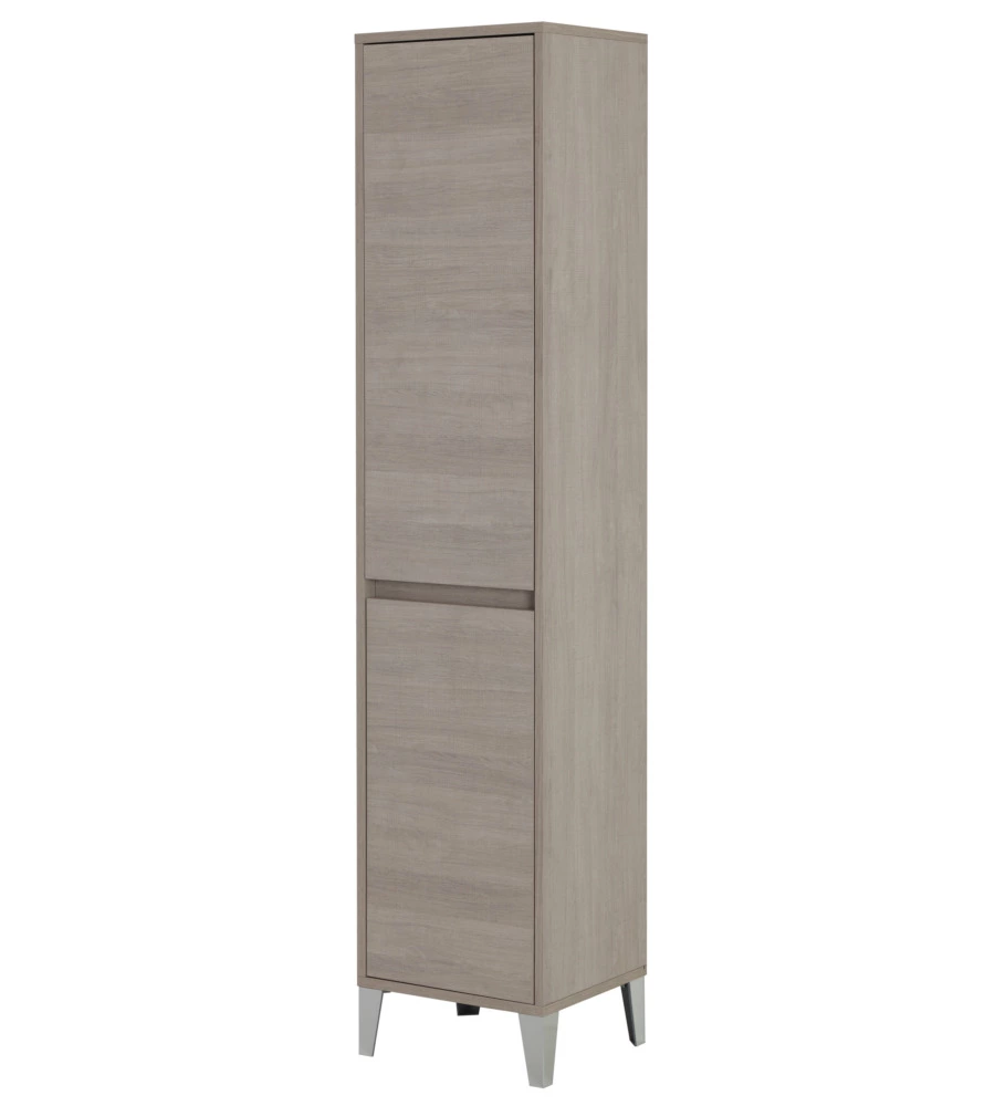 COLONNA PORTA BIANCHERIA ROVERE CHIARO 40X35X183 CM