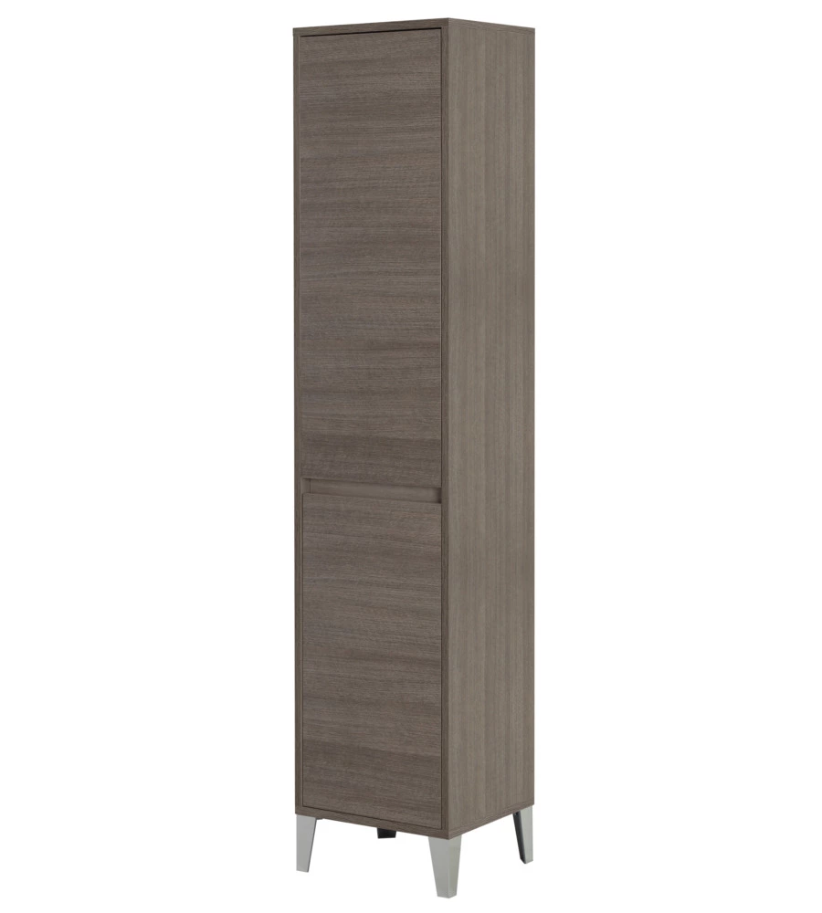 COLONNA PORTA BIANCHERIA ROVERE SCURO 40X35X183 CM