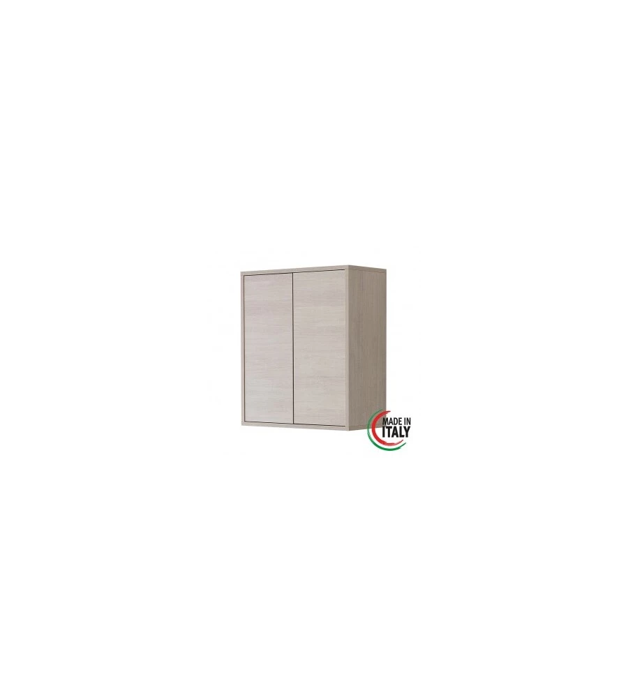 PENSILE 2 ANTE ROVERE CHIARO, 60X72X30 CM