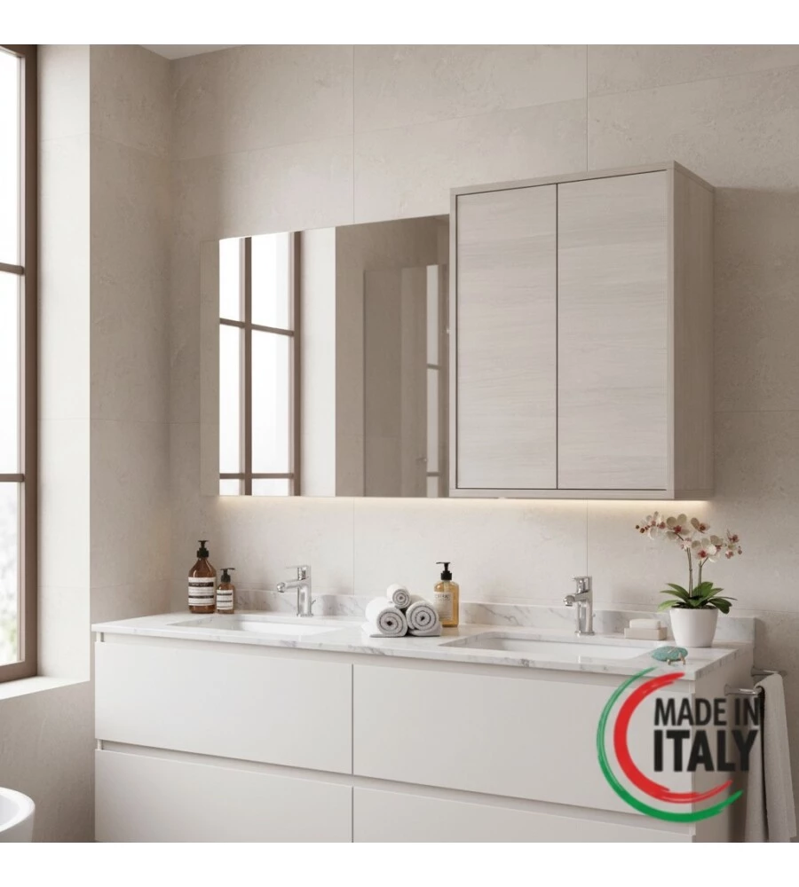 PENSILE 2 ANTE ROVERE CHIARO, 60X72X30 CM