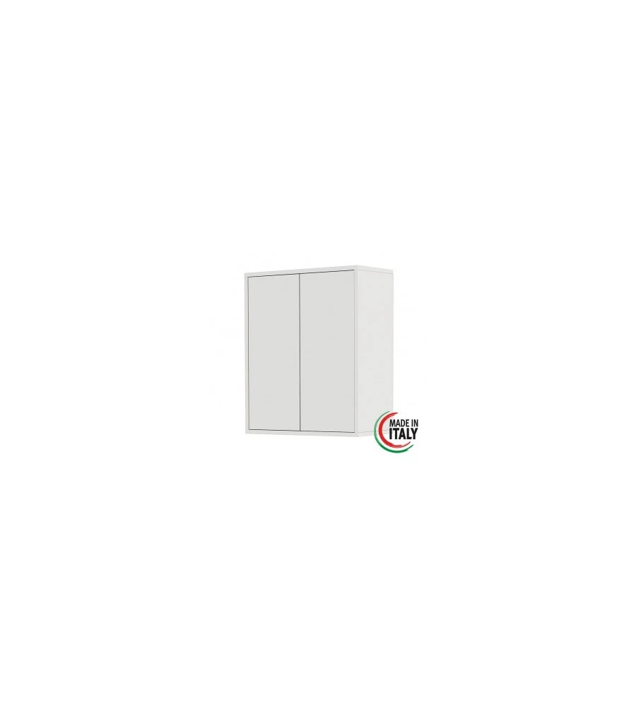 PENSILE 2 ANTE BIANCO LACCATO, 60X72X30 CM