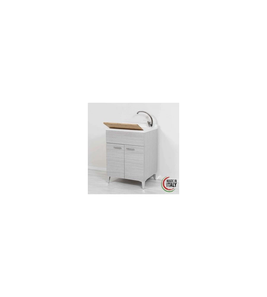 LAVATOIO STELLA ROVERE GRIGIO, 60X50X83CM