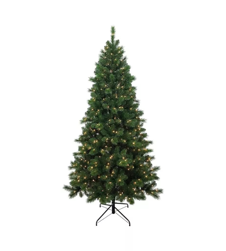 ALBERO DI NATALE ARTIFICIALE XMAS JOY "STELLA" VERDE CON LED INTEGRATI BIANCO CALDO 180 CM