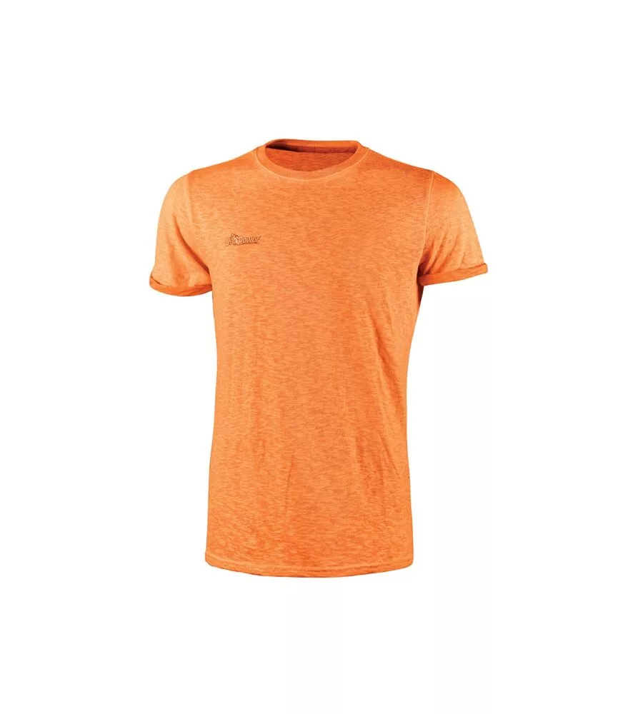 T-SHIRT FLUO ORANGE FLUO U-POWER - TAGLIA XL
