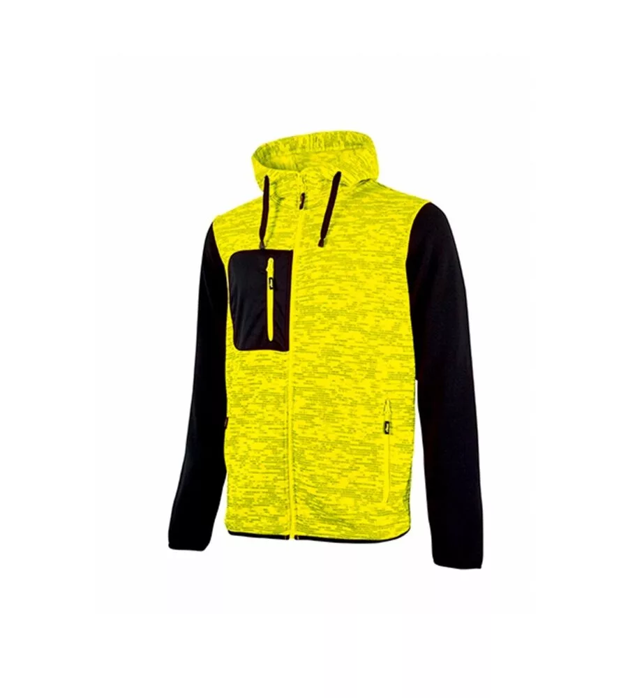 FELPA DA LAVORO RAINBOW YELLOW U-POWER - TAGLIA 2XL