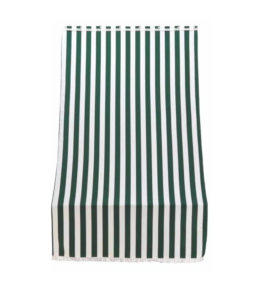 TENDA DA SOLE CON ANELLI PER PORTA ESSENZA RIGHE VERDI H 300X140 CM