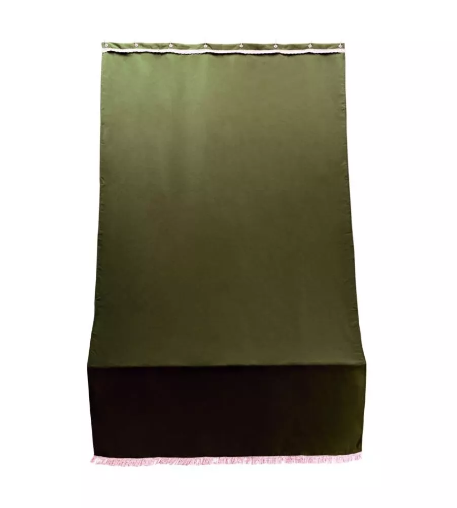 TENDA DA SOLE CON ANELLI PER PORTA ESSENZA MARRONE H 300X140 CM