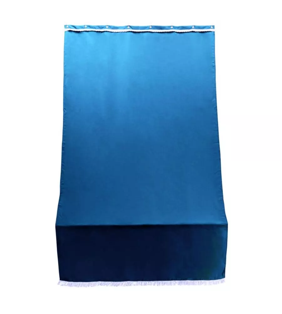 TENDA DA SOLE CON ANELLI PER PORTA ESSENZA BLU H 300X140 CM