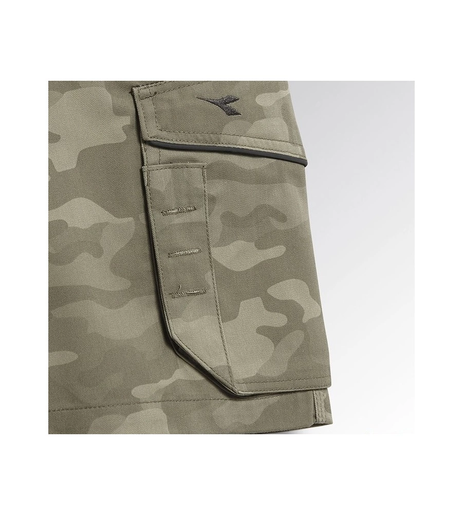 DIADORA BERMUDA DA LAVORO POLY CAMO GRIGIO CAMOUFLAGE, TG. M
