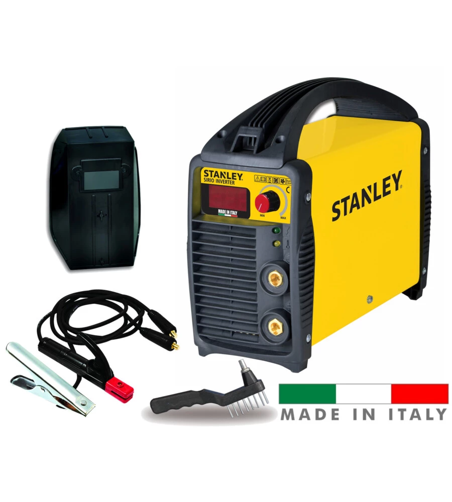SALDATRICE INVERTER MMA AD ELETTRODO RIVESTITO STANLEY SIRIO 170 MMA MADE IN ITALY