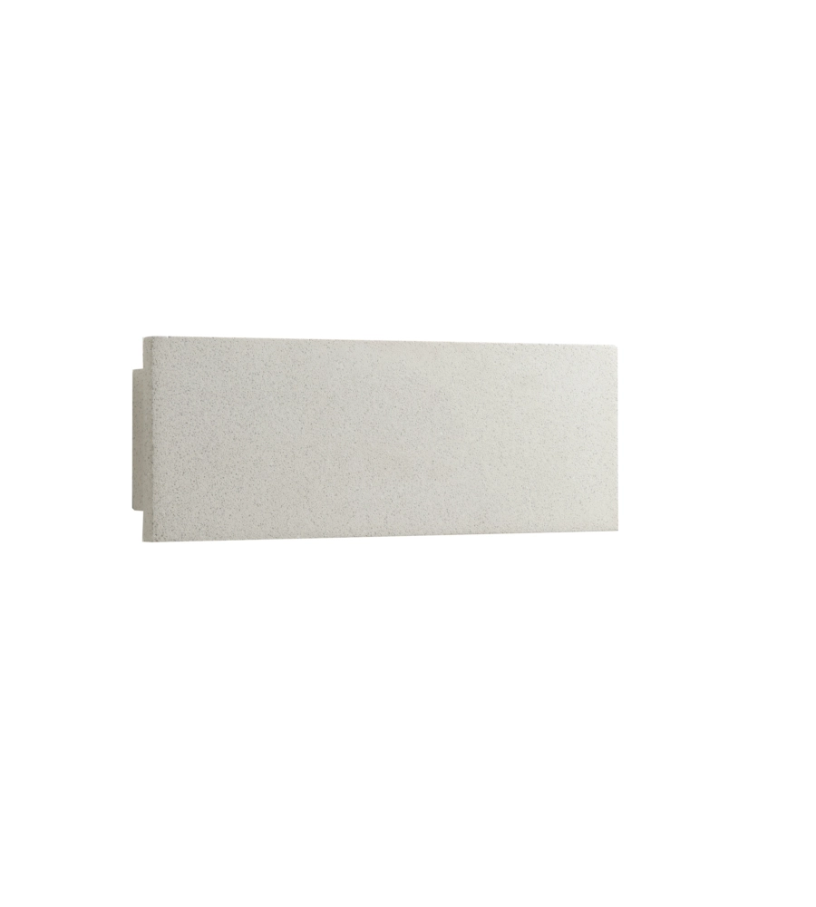 APPLIQUE A LED BIEMISSIONE "PARKER" IN CEMENTO BIANCO, 400LM