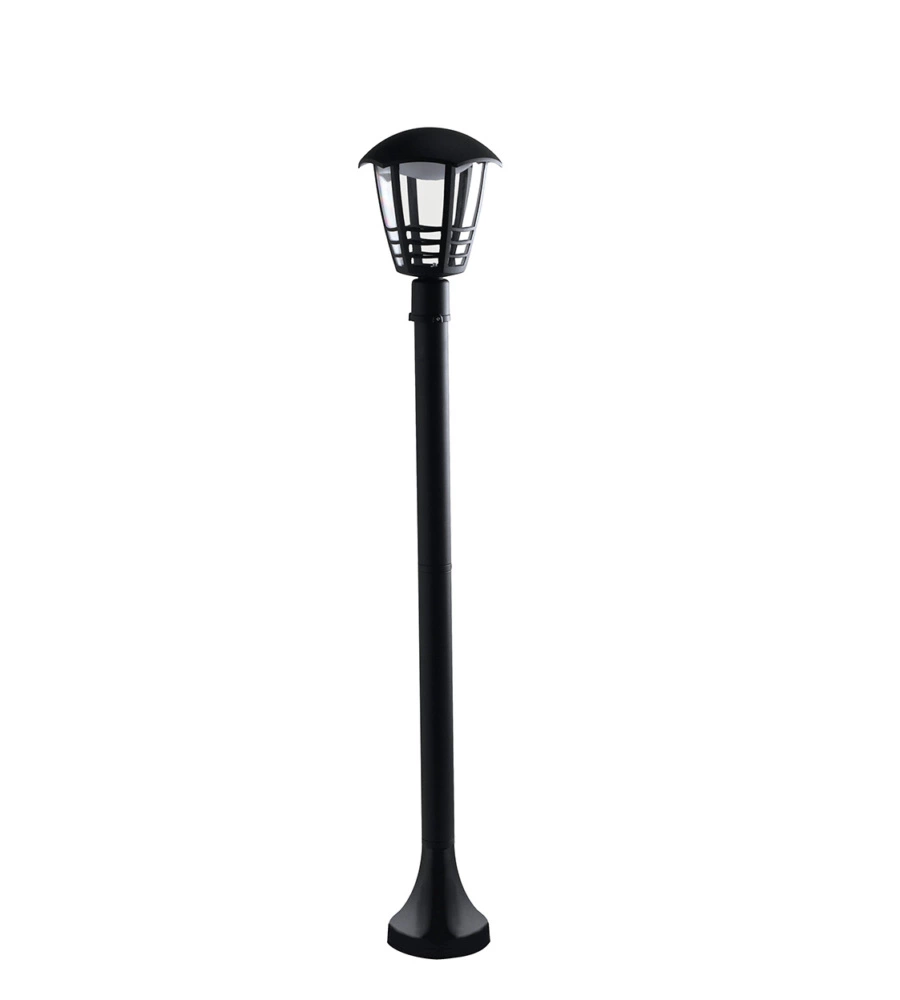 LANTERNA LED "CLOE" NERO GOFFRATO 12W 800LM, Ø19X1000 CM