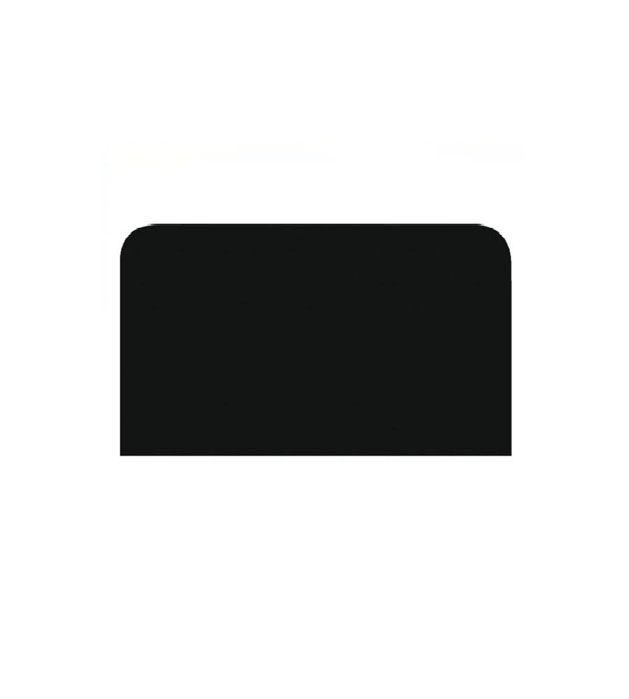 PIASTRA SALVAPAVIMENTO SOTTO STUFA STONDATA COLORE NERO, 1000X500 MM