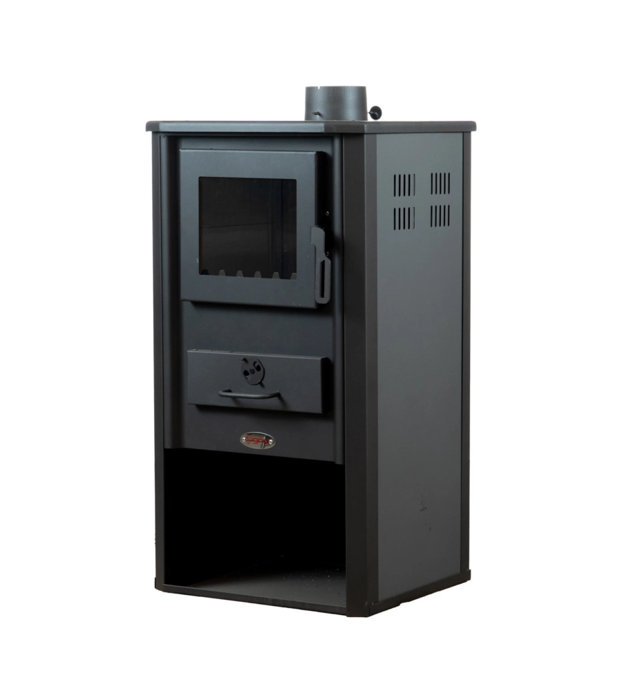 STUFA A LEGNA IGNIP "ATENE" GRIGIO 9 KW