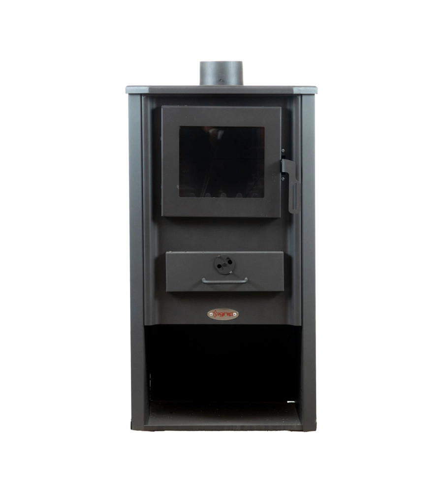 STUFA A LEGNA IGNIP "ATENE" GRIGIO 9 KW