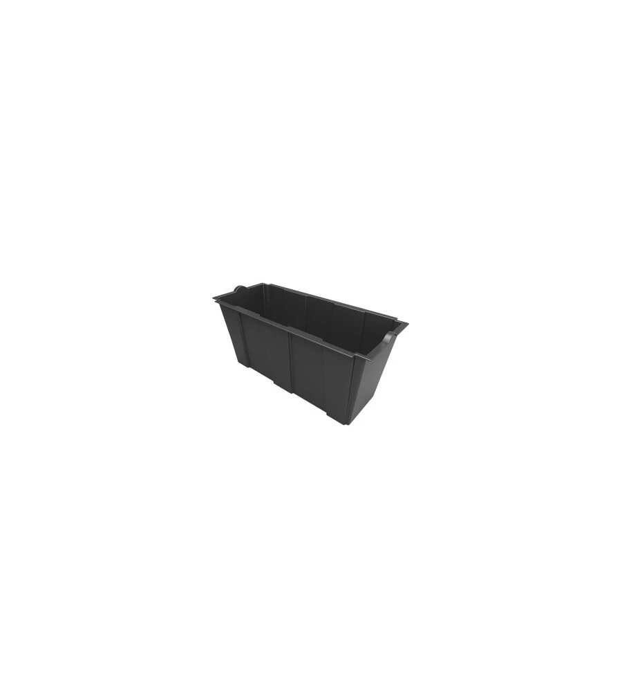 VASO DA GIARDINO PER FIORIERA SEPARE' COLORE NERO, 79X35X37 CM - BAMA