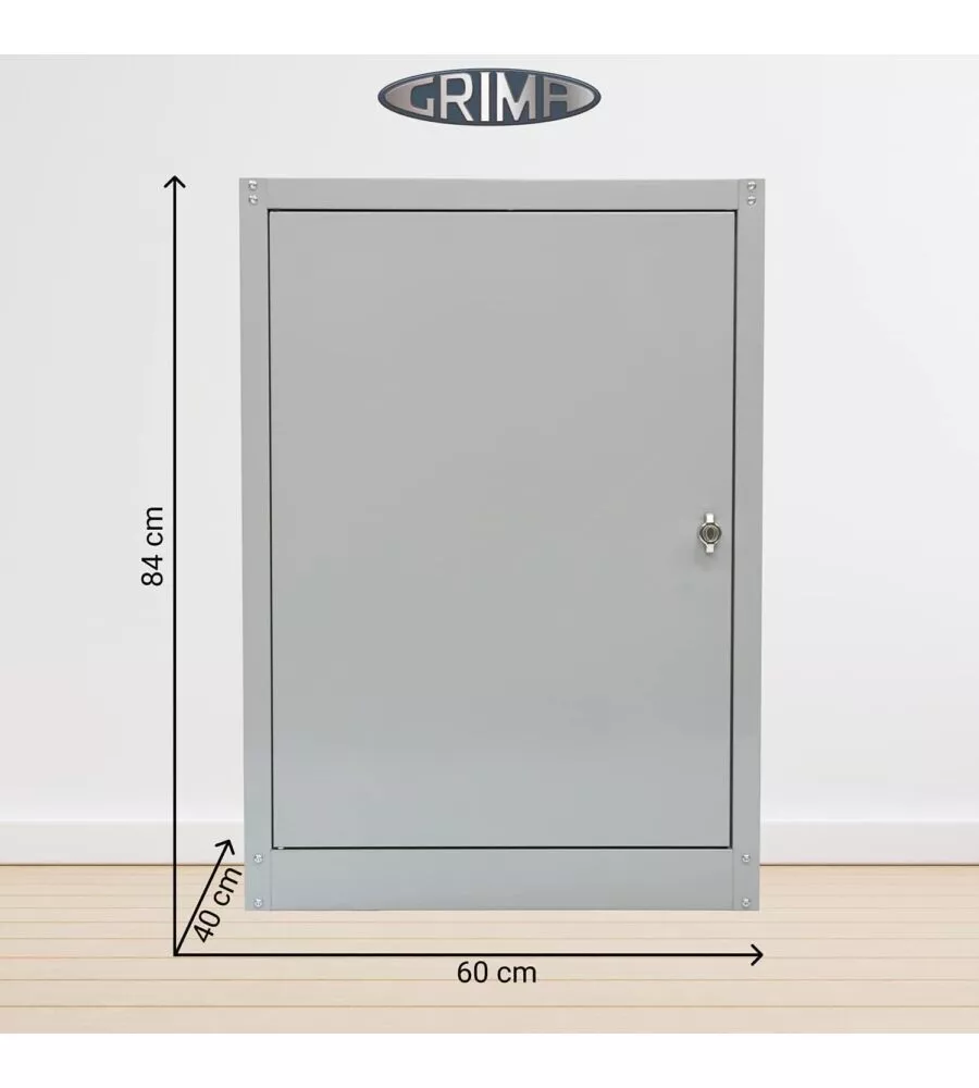 ARMADIO MULTIUSO IN METALLO GRIMA 1 ANTA, 60X40X84 CM