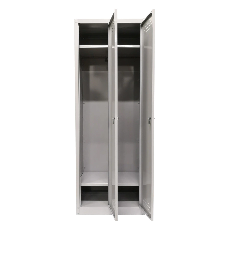 ARMADIO SPOGLIATOIO IN METALLO GRIMA 2 ANTE, 60X40X167 CM