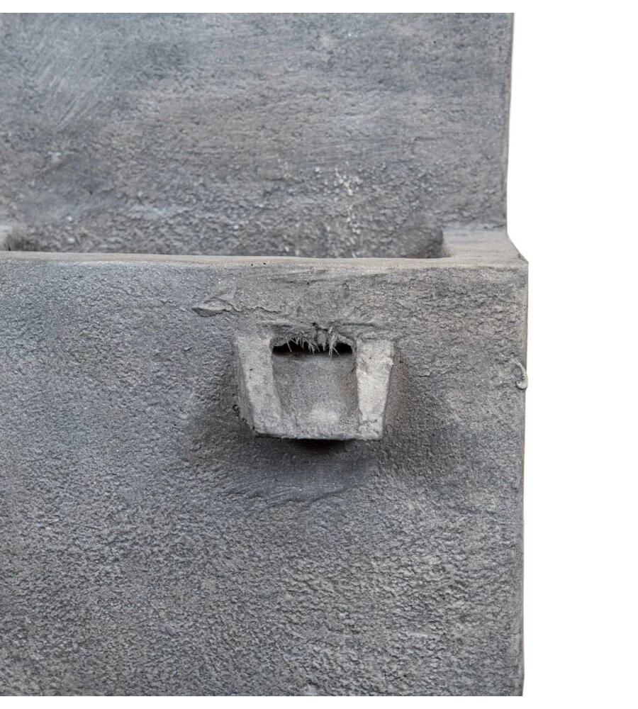 FONTANA DA ESTERNO A DUE VASCHE CON PORTAVASO E POMPETTA PER RICIRCOLO ACQUA 42X40X70 CM