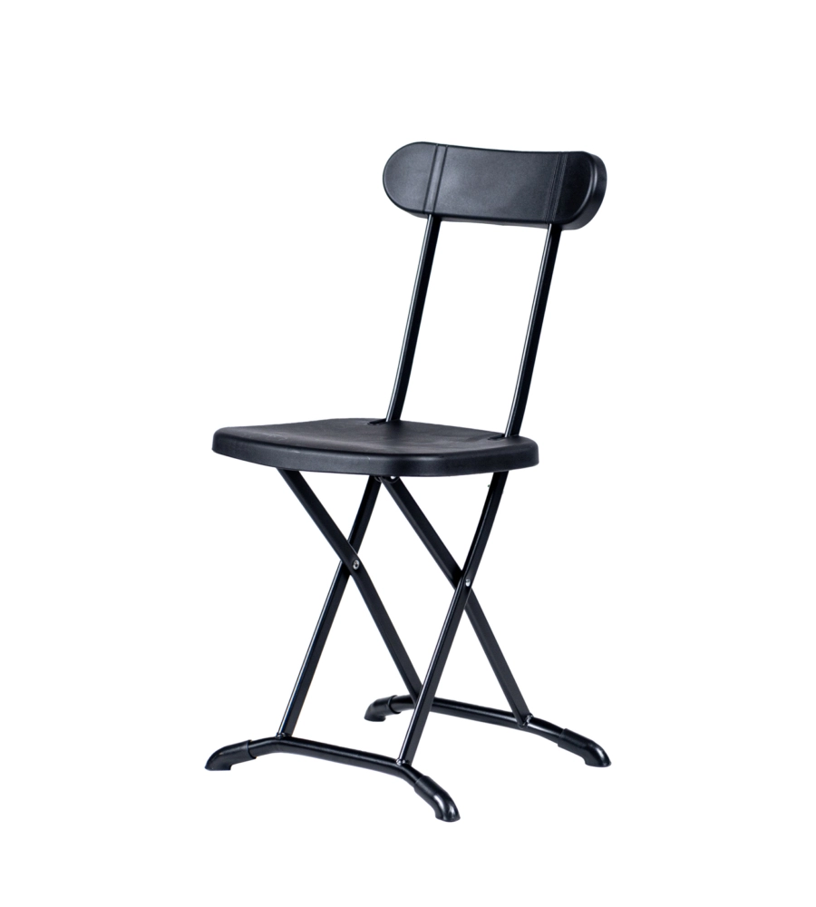 SET DA CAMPEGGIO PIEGHEVOLE EUROGARDEN IN POLIETILENE NERO 4 SEDUTE E TAVOLO