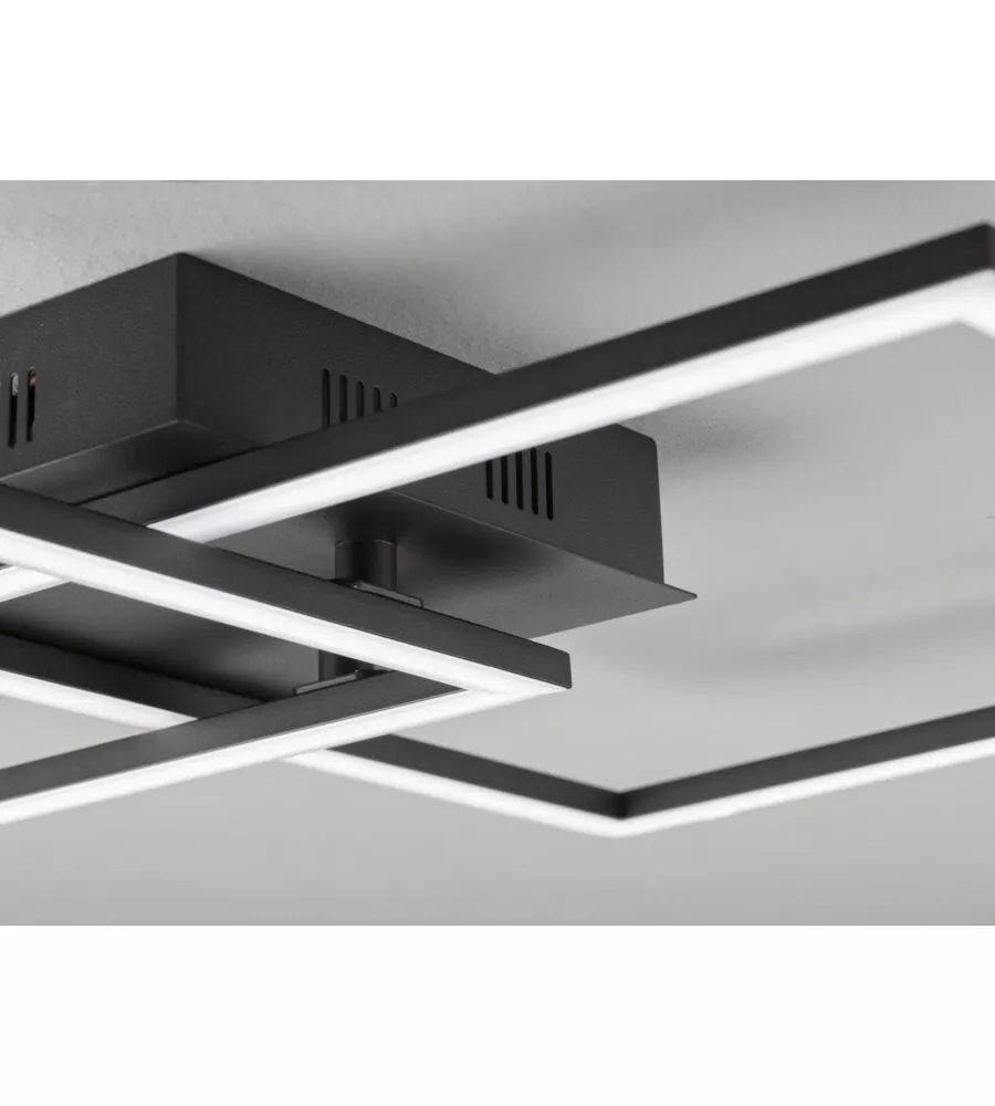 PLAFONIERA LED DA INTERNO EGLO "PALMAVES" NERO 3000-6500K