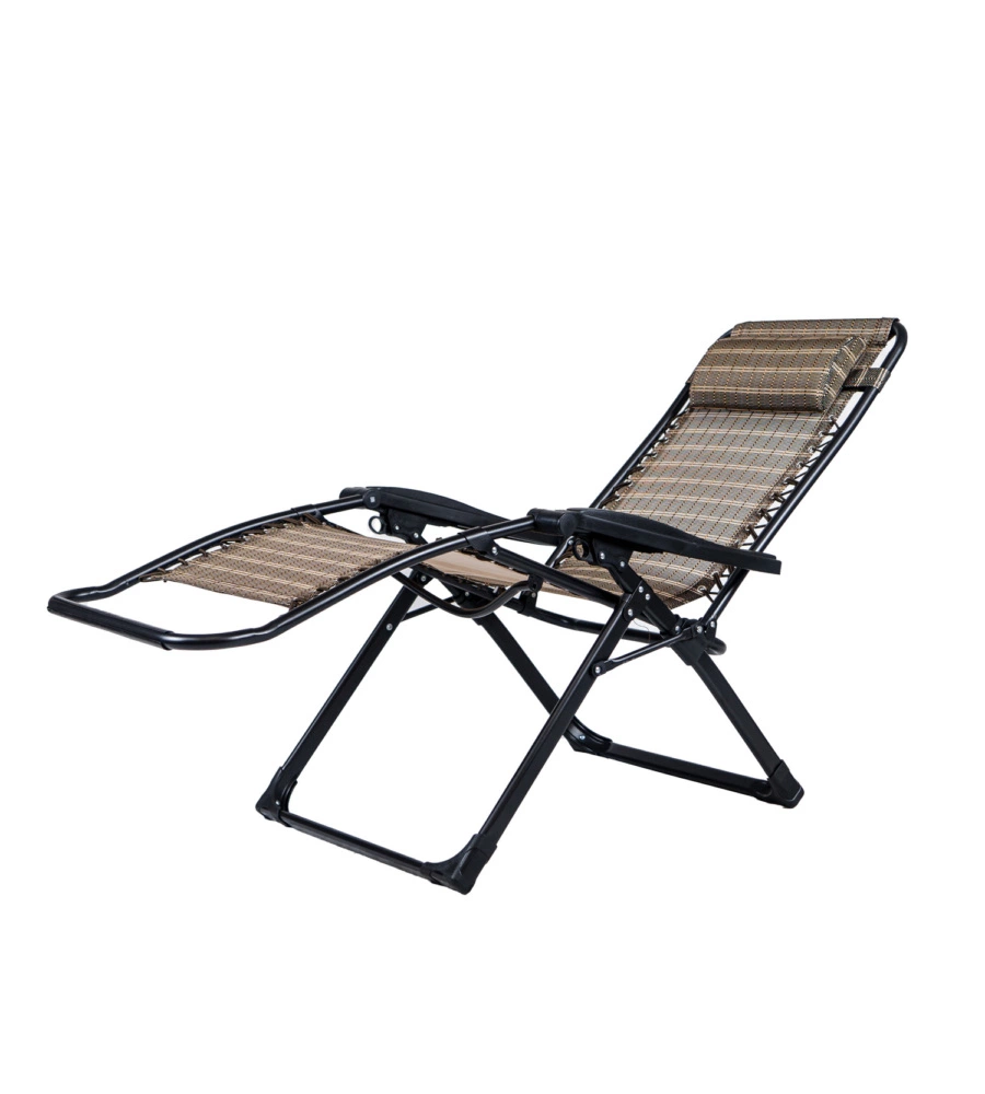 SDRAIO PIEGHEVOLE RECLINABILE EUROGARDEN "GRAVITY " IN TEXTILENE TORTORA 93X68X112 CM