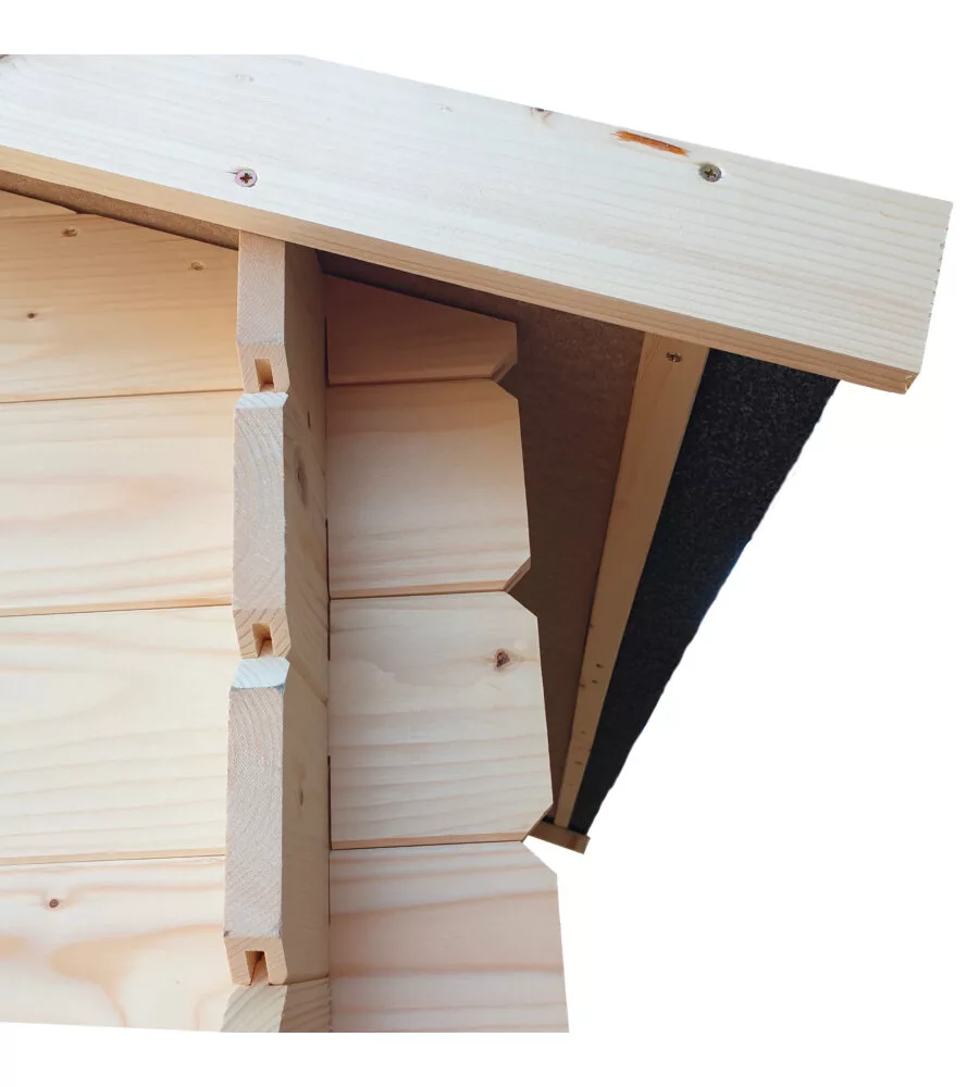 CASETTA IN LEGNO DA GIARDINO ALCE "OPERA" IN ABETE 254x276x218H CM