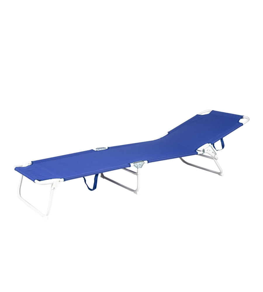 SDRAIO PIEGHEVOLE RECLINABILE EUROGARDEN IN POLIESTERE BLU 188X55X25 CM