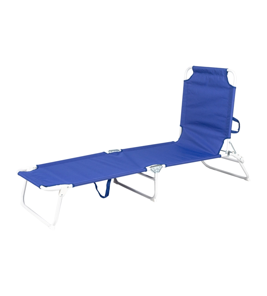 SDRAIO PIEGHEVOLE RECLINABILE EUROGARDEN IN POLIESTERE BLU 188X55X25 CM