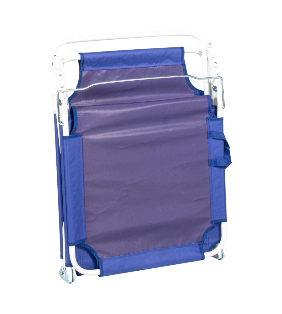 SDRAIO PIEGHEVOLE RECLINABILE EUROGARDEN IN POLIESTERE BLU 188X55X25 CM