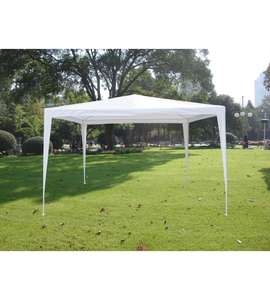GAZEBO DA ESTERNO EUROGARDEN IN ACCIAIO BIANCO 3X3 M