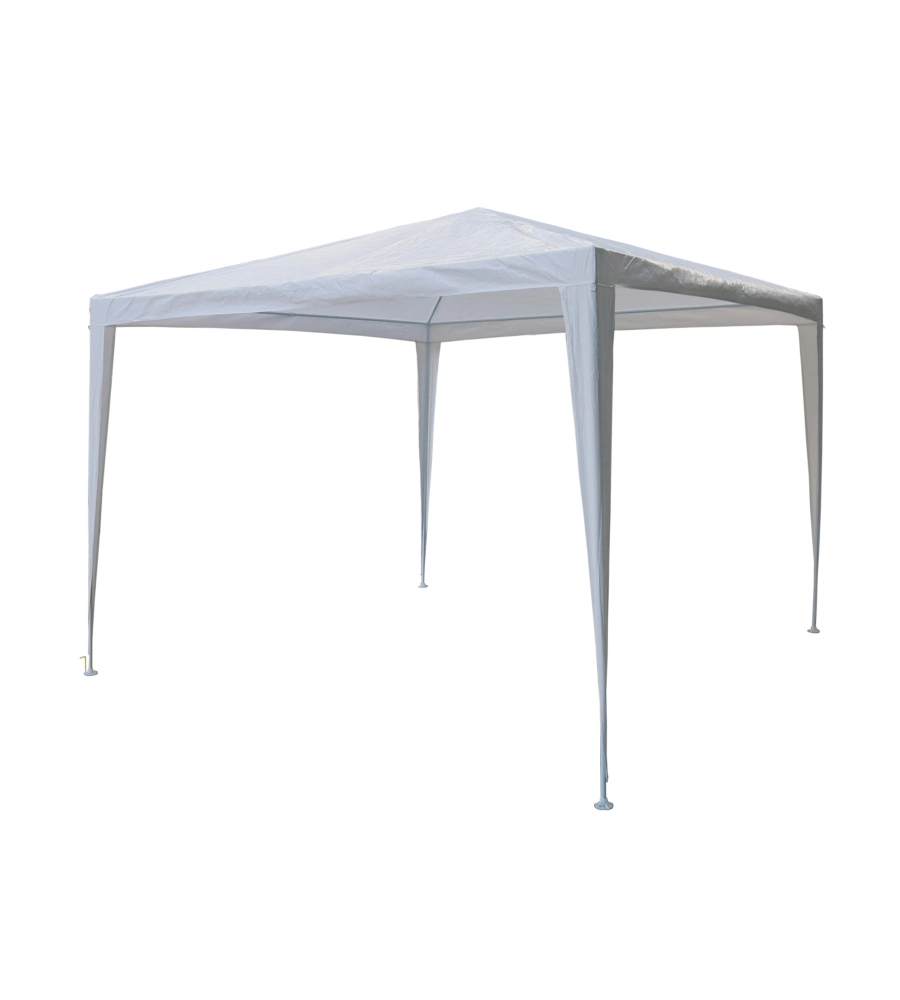 GAZEBO DA ESTERNO EUROGARDEN IN ACCIAIO BIANCO 3X3 M