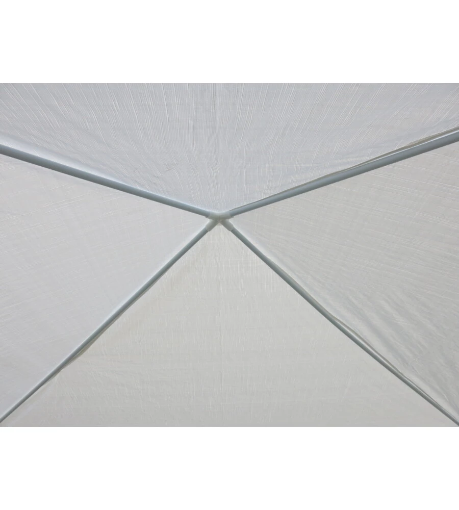 GAZEBO DA ESTERNO EUROGARDEN IN ACCIAIO BIANCO 3X3 M