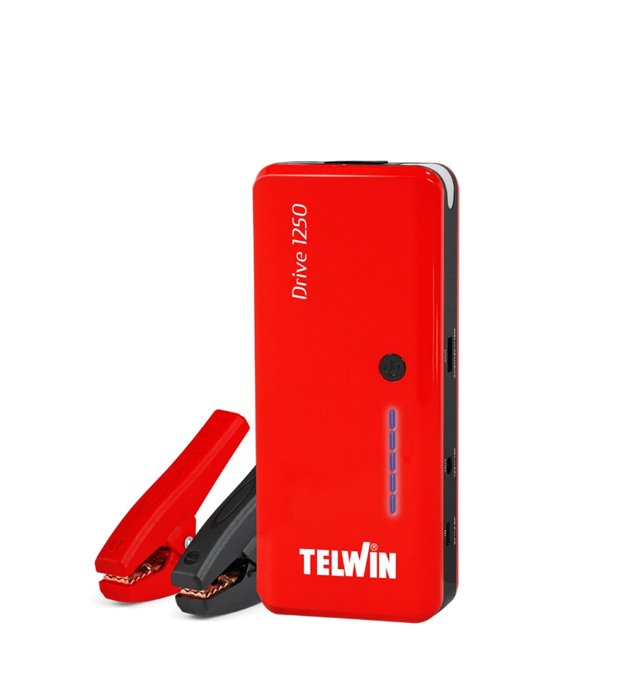 AVVIATORE BOOSTER PORTATILE DRIVE 1250 TELWIN PER AUTO E MOTO