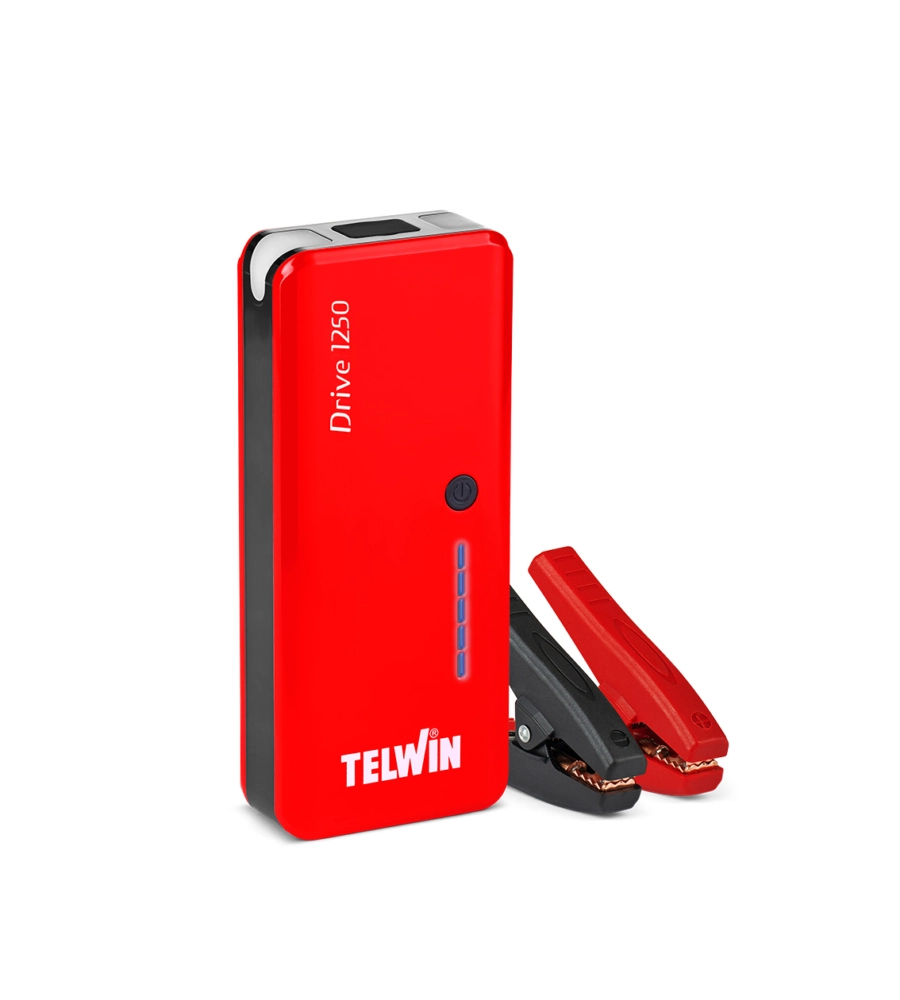 AVVIATORE BOOSTER PORTATILE DRIVE 1250 TELWIN PER AUTO E MOTO
