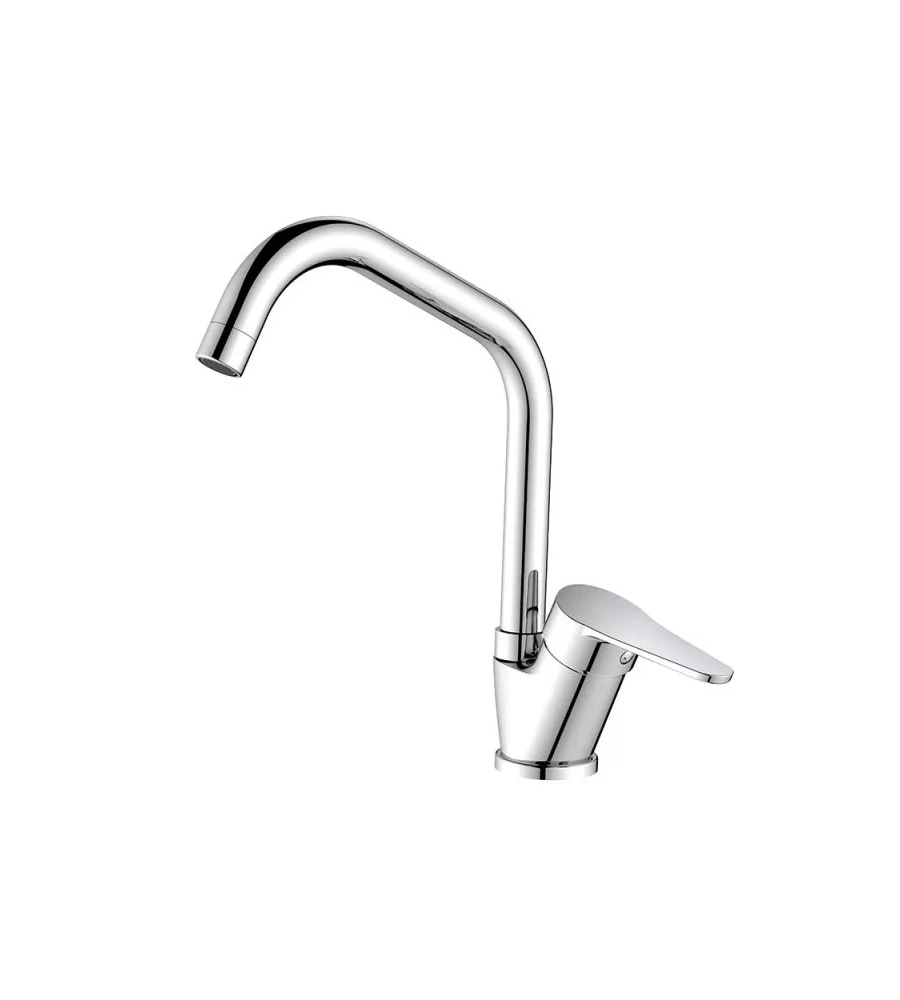 RUBINETTO CUCINA "ALLEN" MONOCOMANDO BOCCA ALTA CROMO, D 40 MM