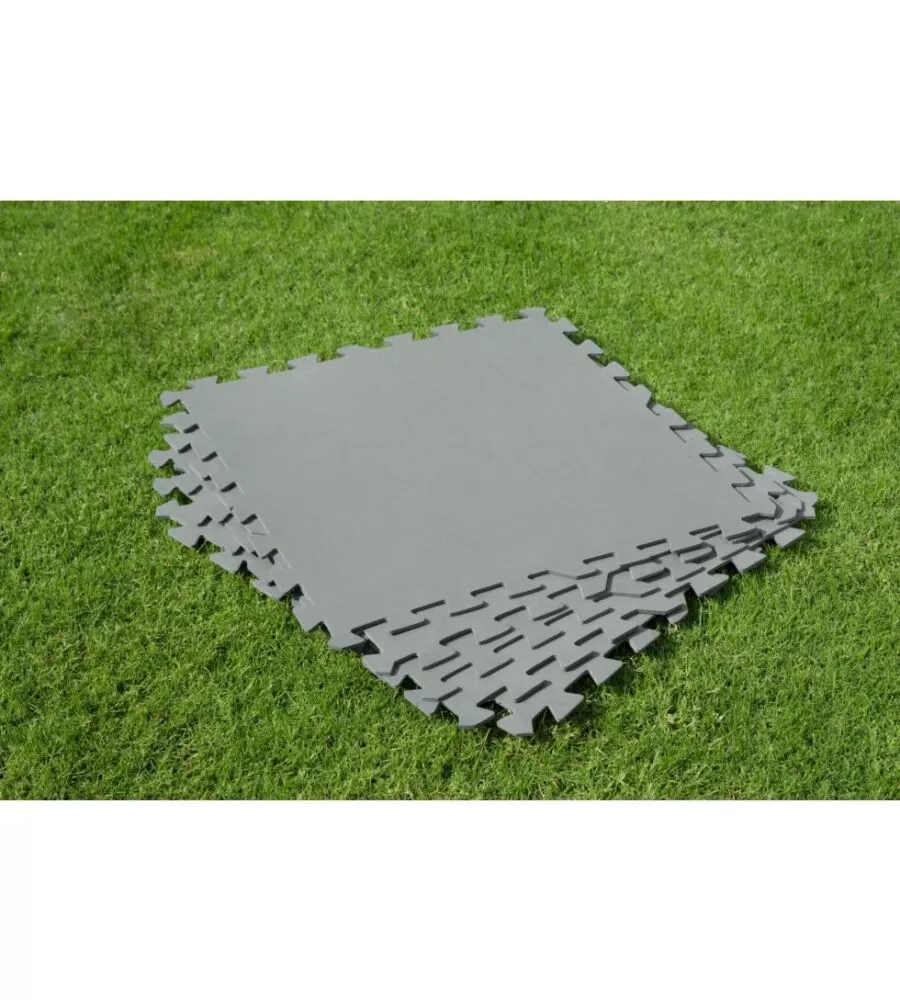 TAPPETO PER PISCINA BESTWAY GRIGIO 9 PEZZI 50X50 CM