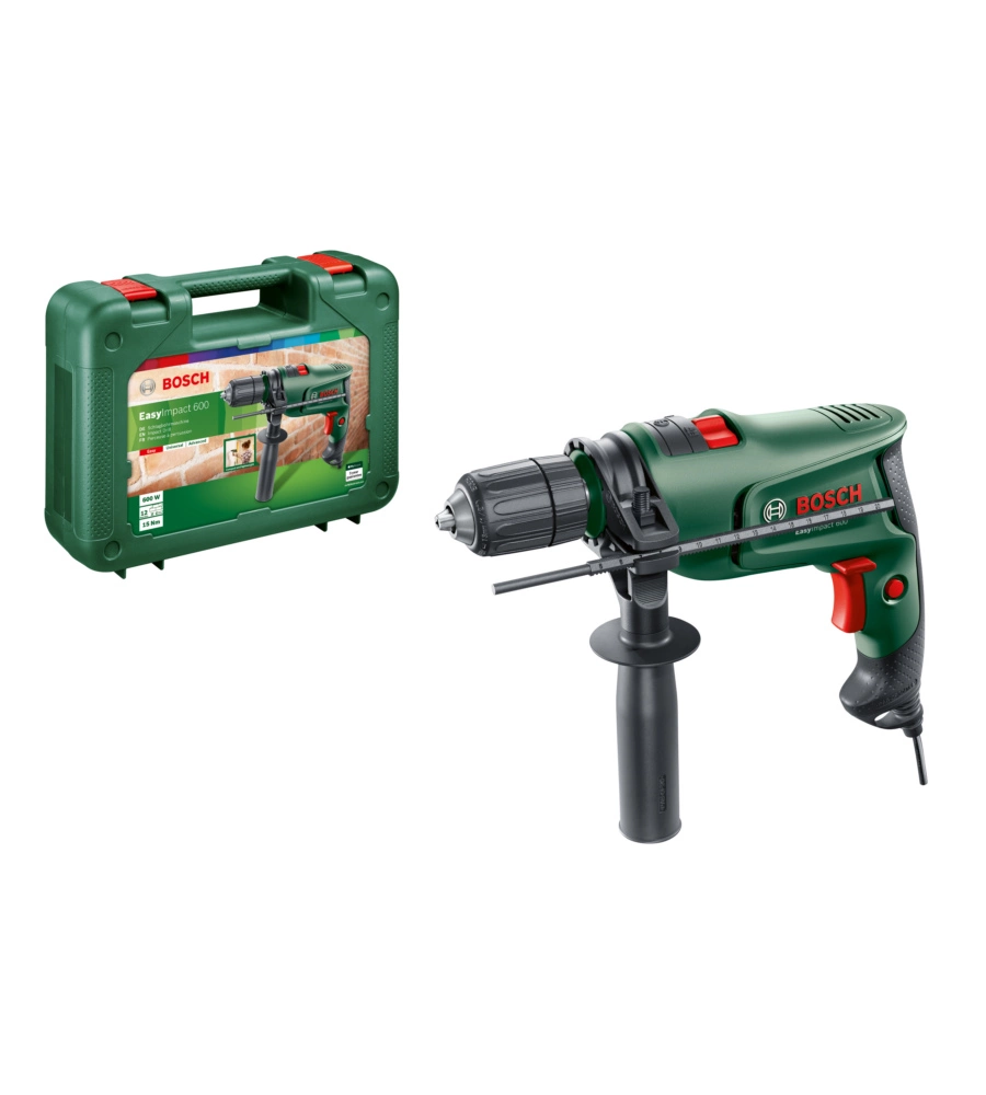 KIT VALIGETTA TRAPANO BATTENTE ELETTRICO BOSCH "EASY IMPACT" 600 W