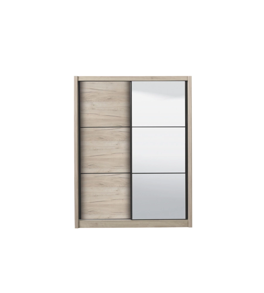 ARMADIO "MADRID" 2 ANTE SCORREVOLI CON SPECCHIO, 166X60X215 CM