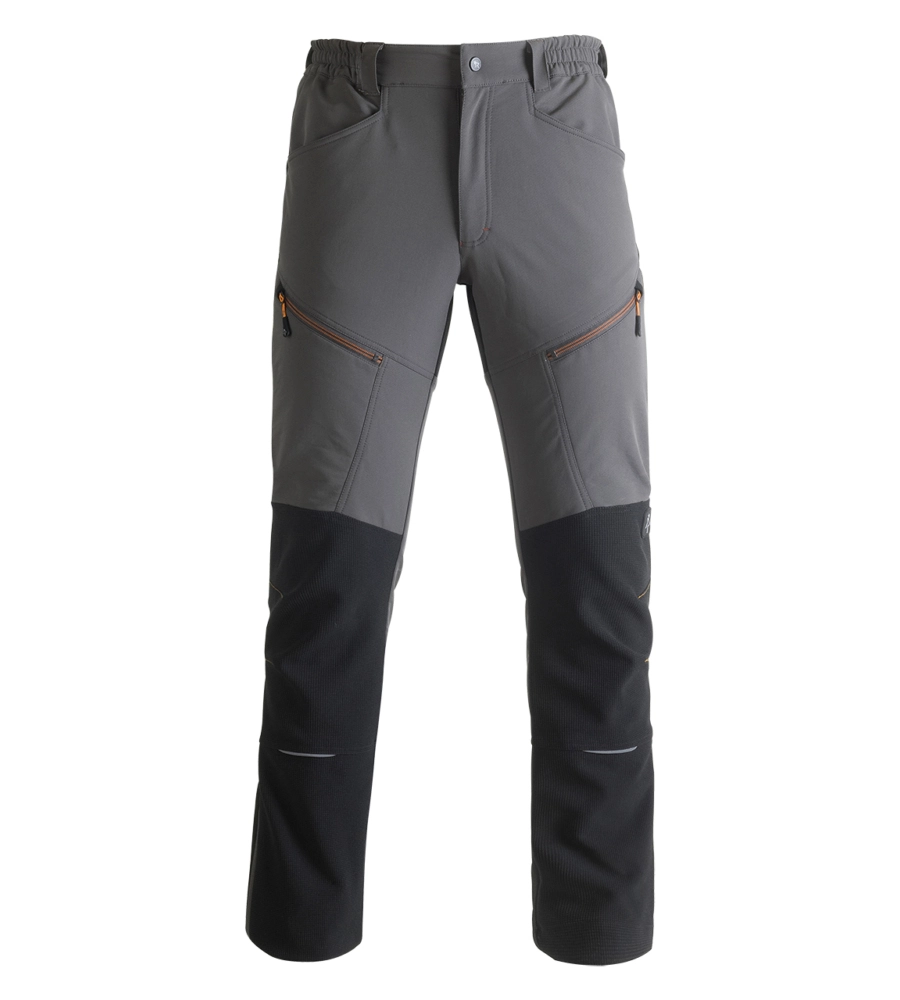PANTALONI DA LAVORO VERTICAL GRIGIO/NERO, TG S - KAPRIOL