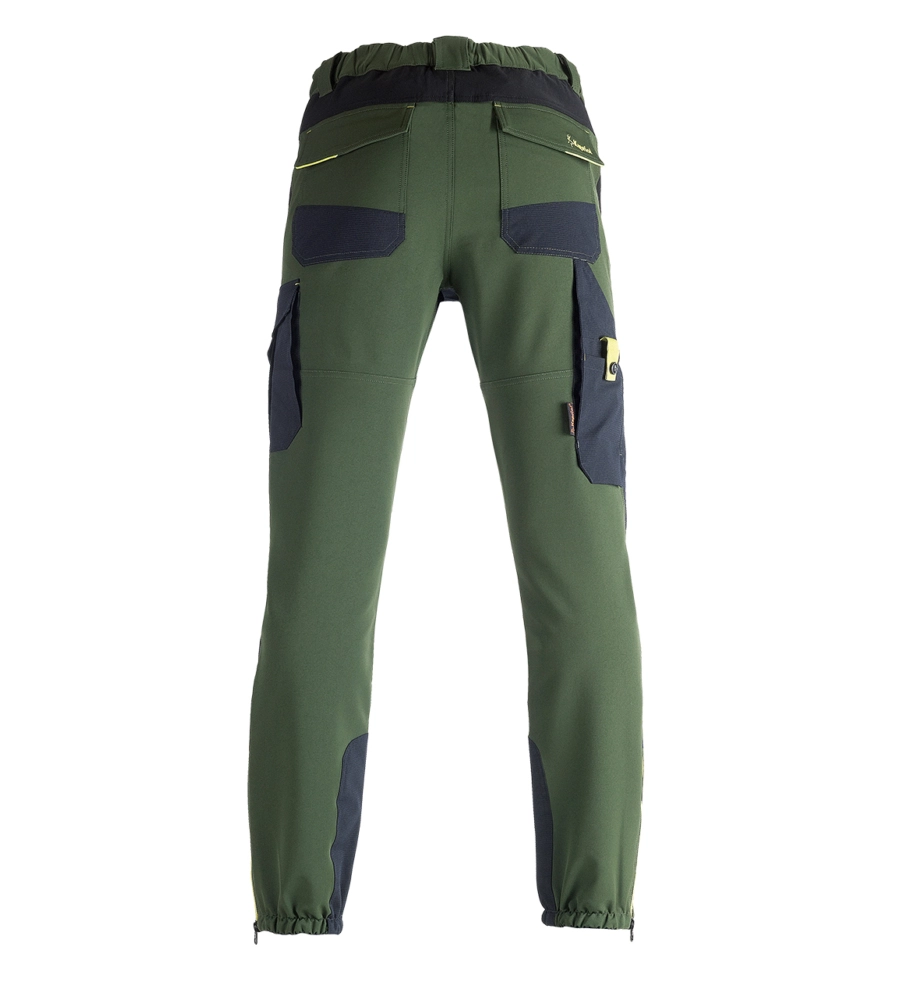 PANTALONI DA LAVORO DYNAMIC GIARDINIERE VERDE/NERO, TG S - KAPRIOL