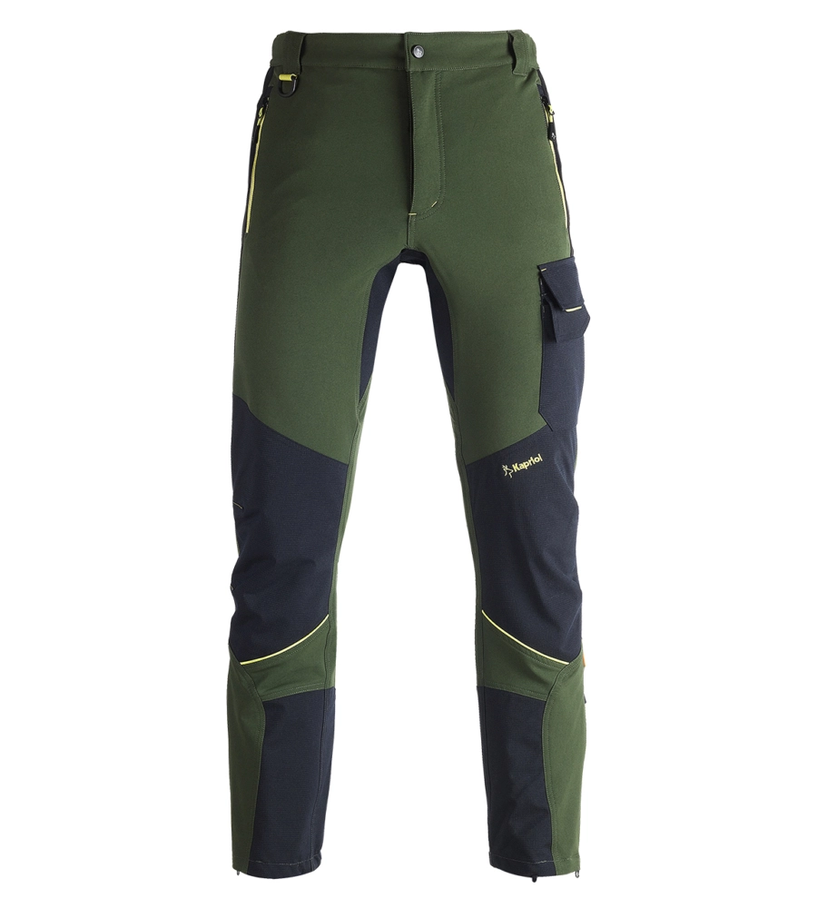 PANTALONI DA LAVORO DYNAMIC GIARDINIERE VERDE/NERO, TG XXL - KAPRIOL