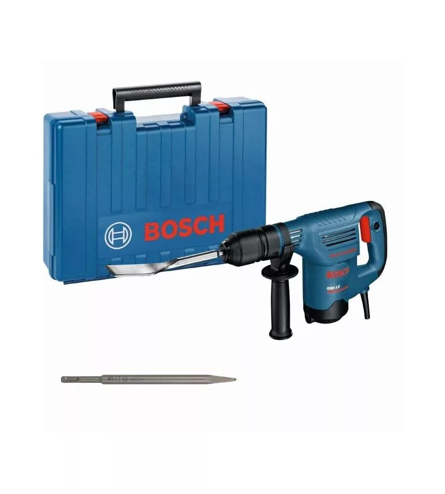 MARTELLO DEMOLITORE SDS PLUS GSH3E 650W PROFESSIONALE BOSCH BLU