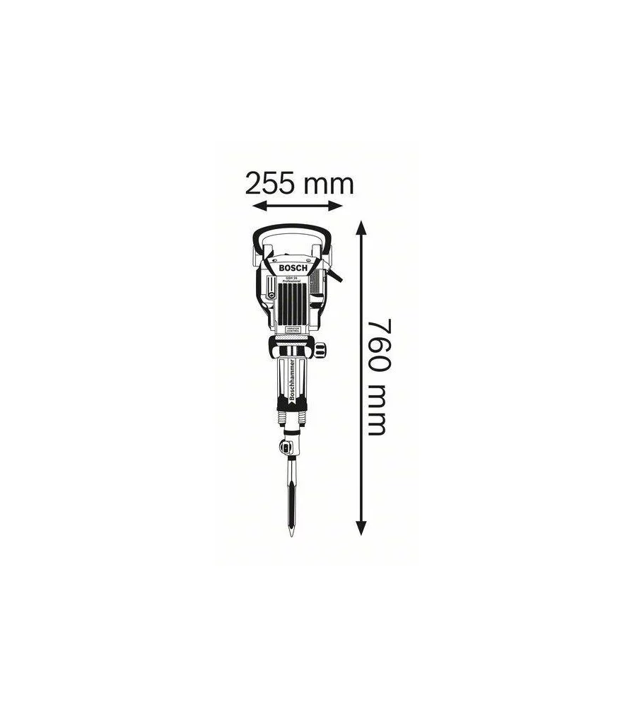 MARTELLO DEMOLITORE GSH16-30 ATTACCO EXMM30 1750W PROFESSIONALE BOSCH BLU
