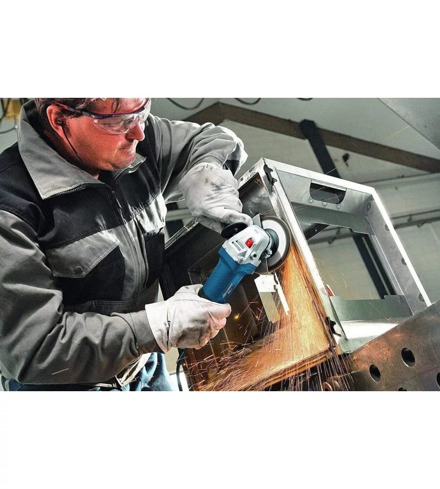 SMERIGLIATRICE ANGOLARE GWS7-115E 115MM 720W CON REGOLAZIONE NUMERO DI GIRI PROFESSIONALE BOSCH BLU