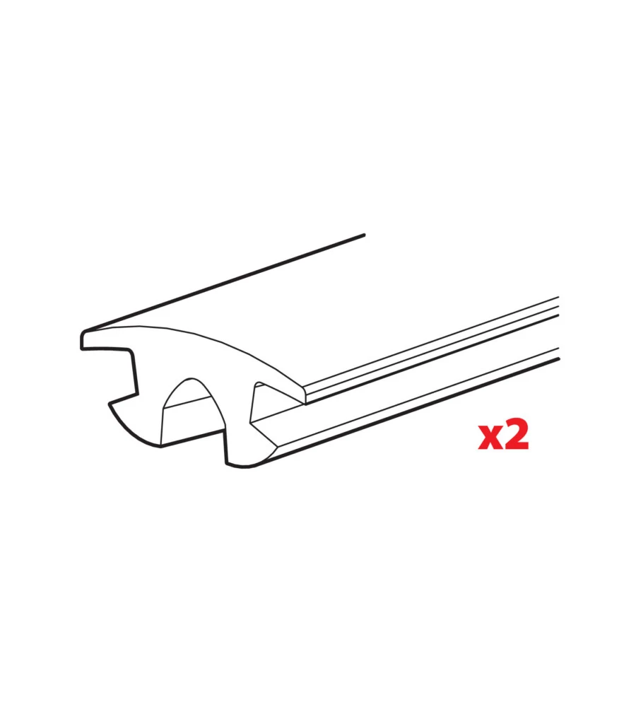 SET 2 GOMME SUPERIORI - L = 140 CM  N99993